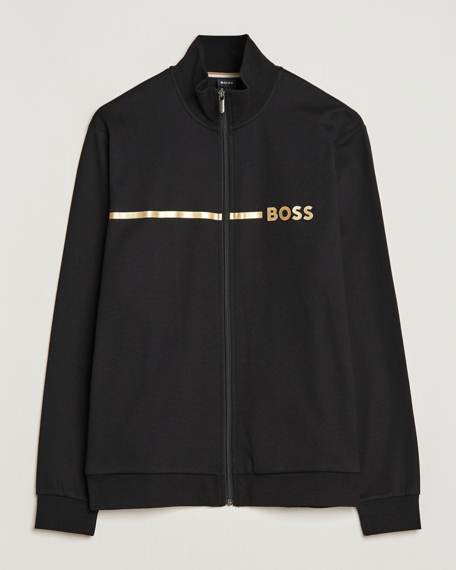 Mies | Puserot | BOSS BLACK | Tracksuit Jacket Black/Gold