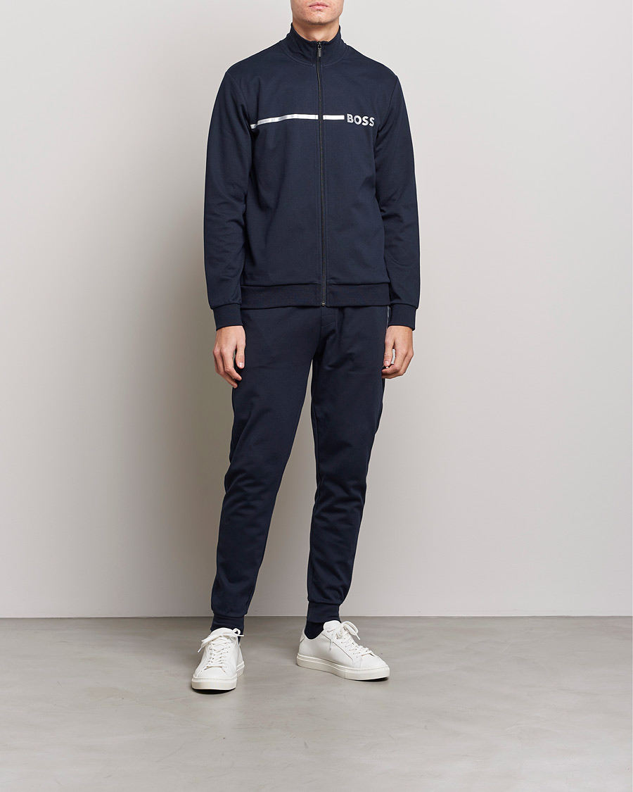 Mies | Puserot | BOSS BLACK | Tracksuit Jacket Dark Blue