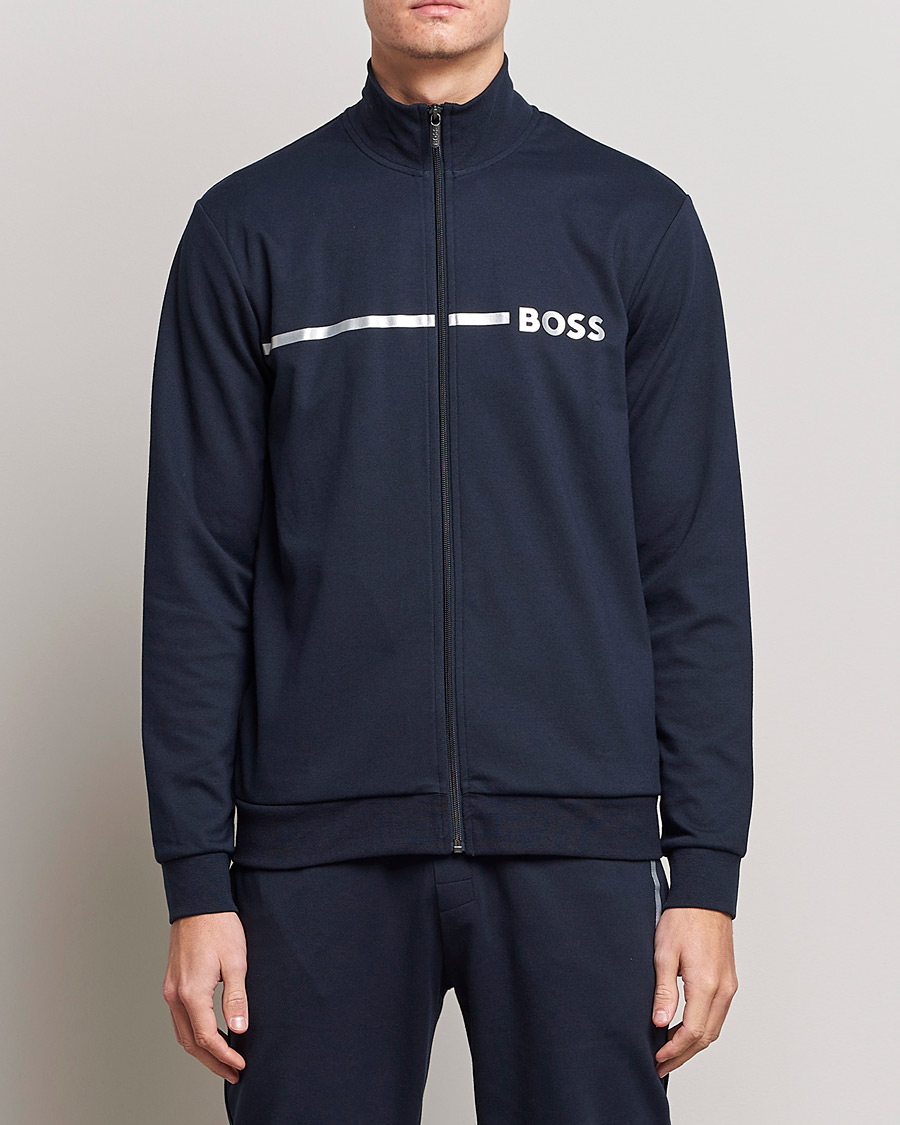 Mies | Puserot | BOSS BLACK | Tracksuit Jacket Dark Blue