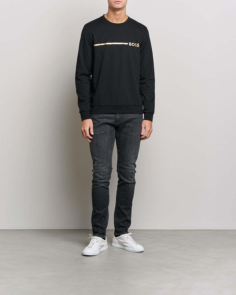 Mies | Puserot | BOSS BLACK | Tracksuit Sweatshirt Black/Gold