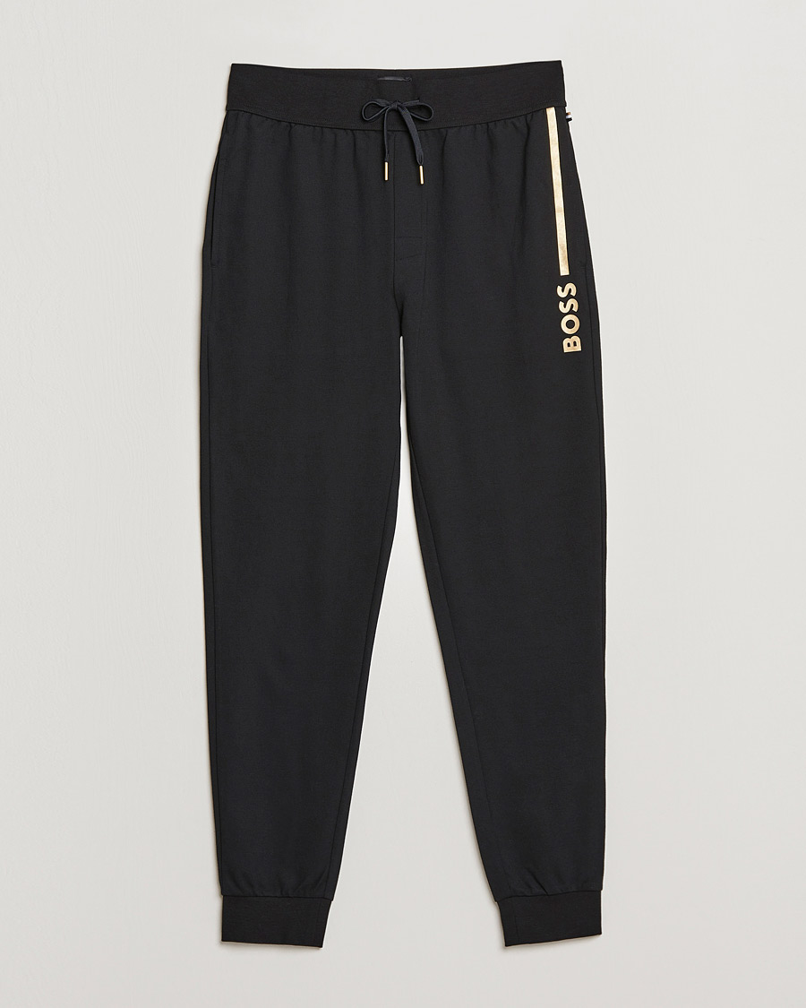 Mies | Housut | BOSS BLACK | Tracksuit Sweatpants Black/Gold