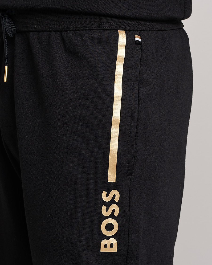 Mies | Housut | BOSS BLACK | Tracksuit Sweatpants Black/Gold