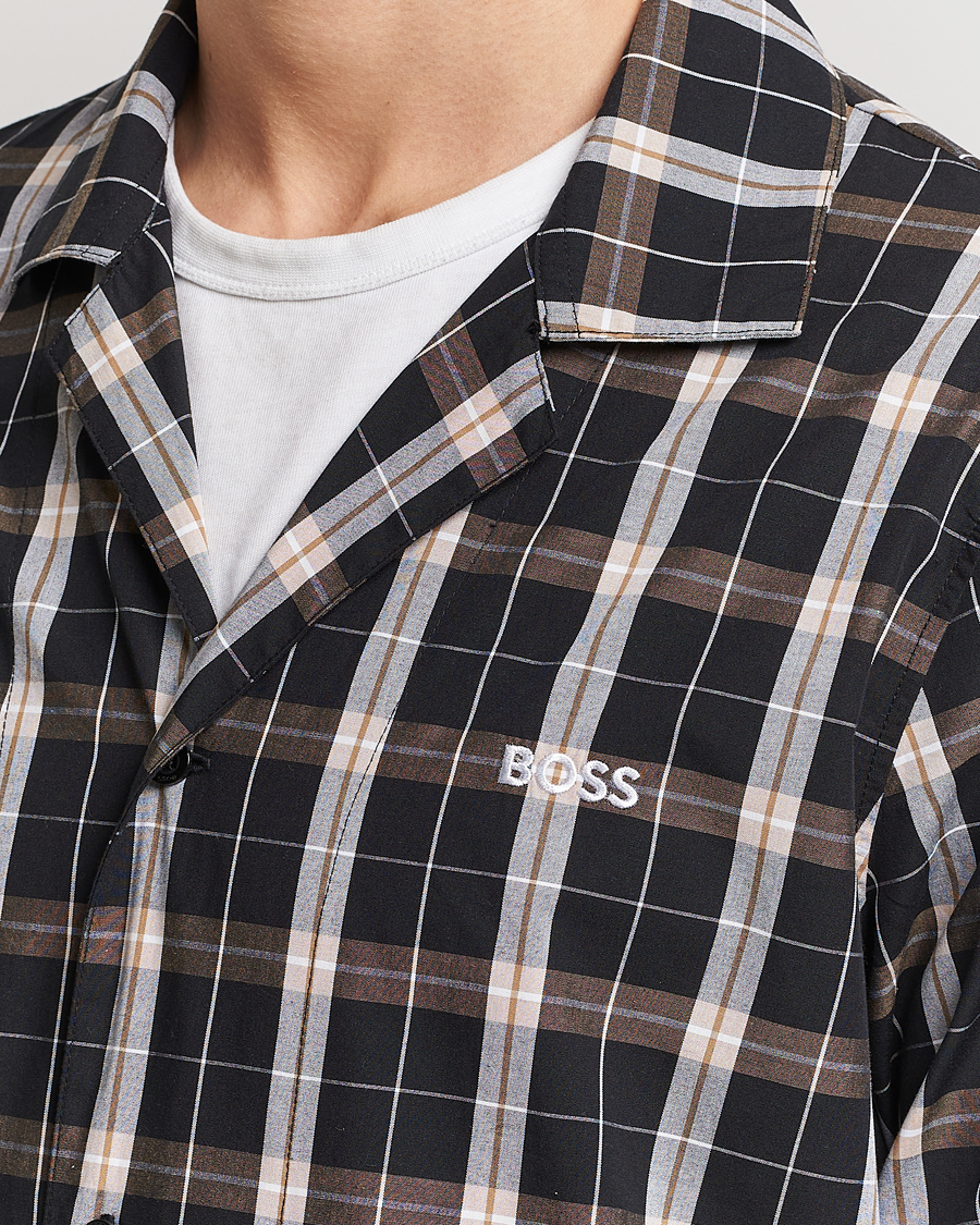 Mies | Yöpuvut ja kylpytakit | BOSS BLACK | Urban Checked Pyjama Set Black/Beige