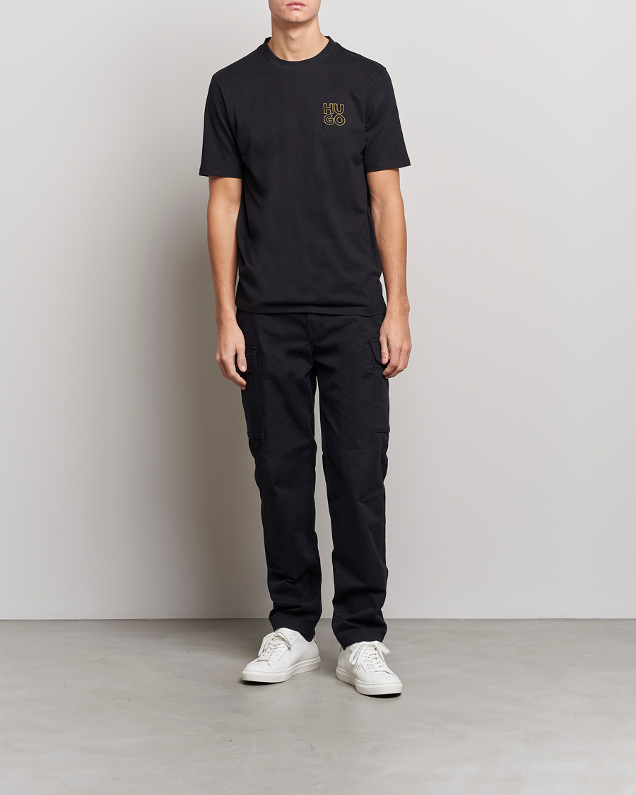 Mies | Vaatteet | HUGO | Daiman Logo Crew Neck T-Shirt Black