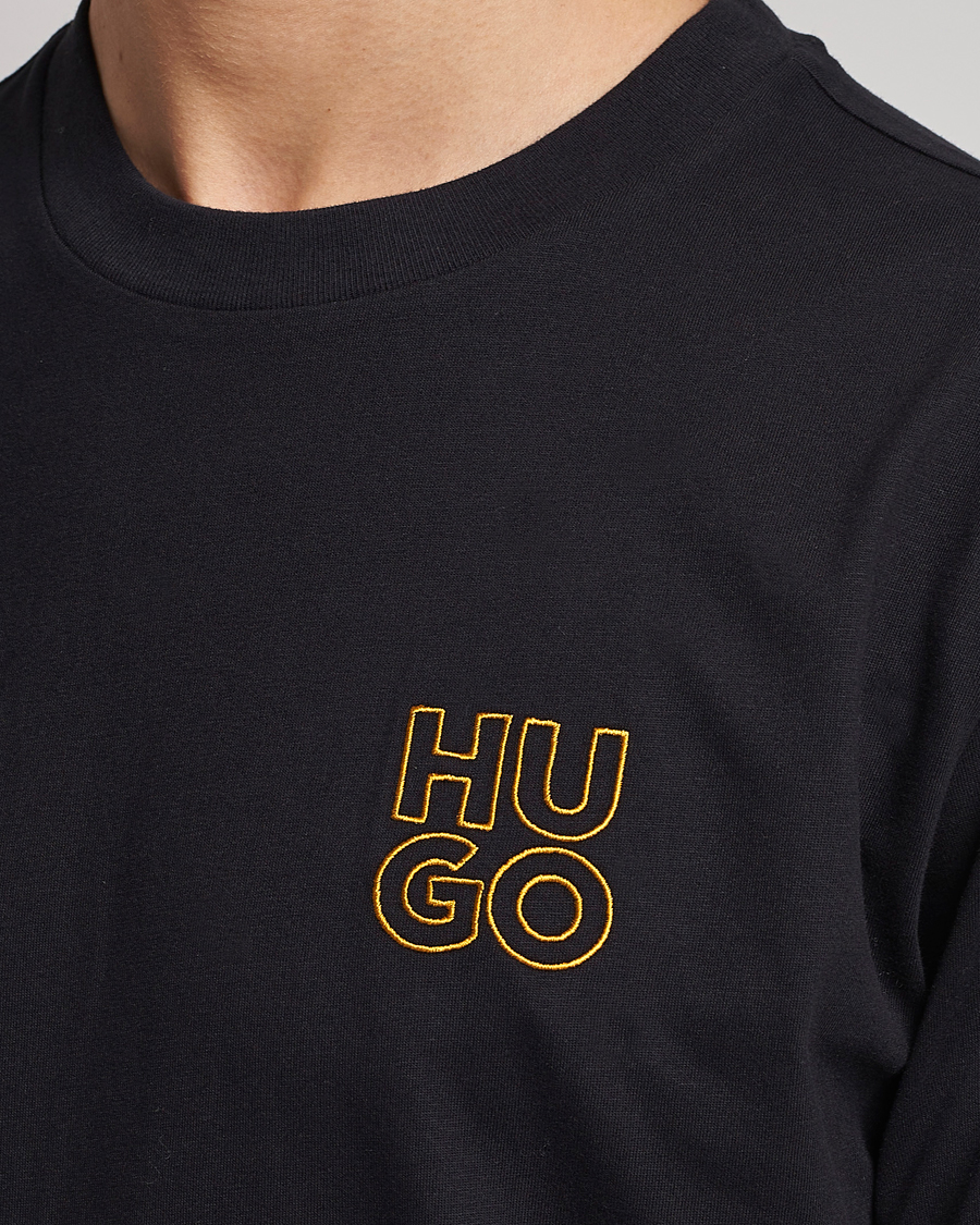 Mies | T-paidat | HUGO | Daiman Logo Crew Neck T-Shirt Black
