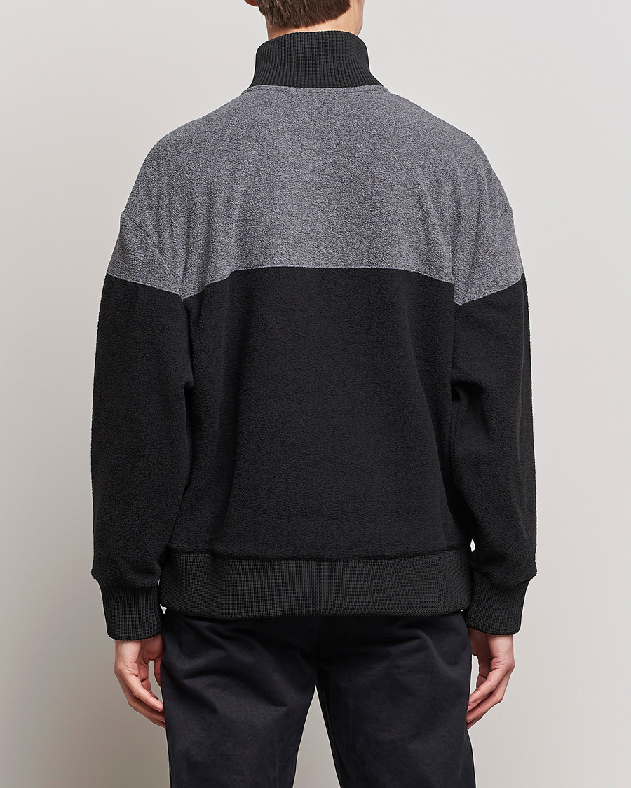 Mies | Puserot | HUGO | Dorpin Half Zip Sweater Black