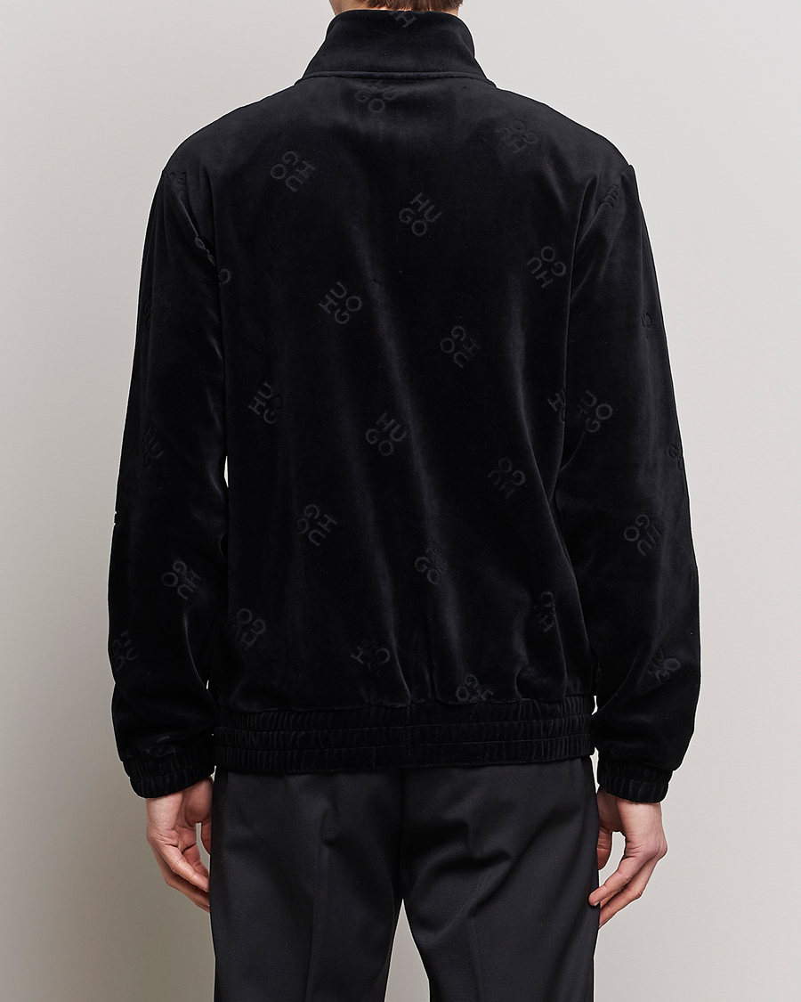 Mies | Puserot | HUGO | Dornbill Velvet Full Zip Jacket Black