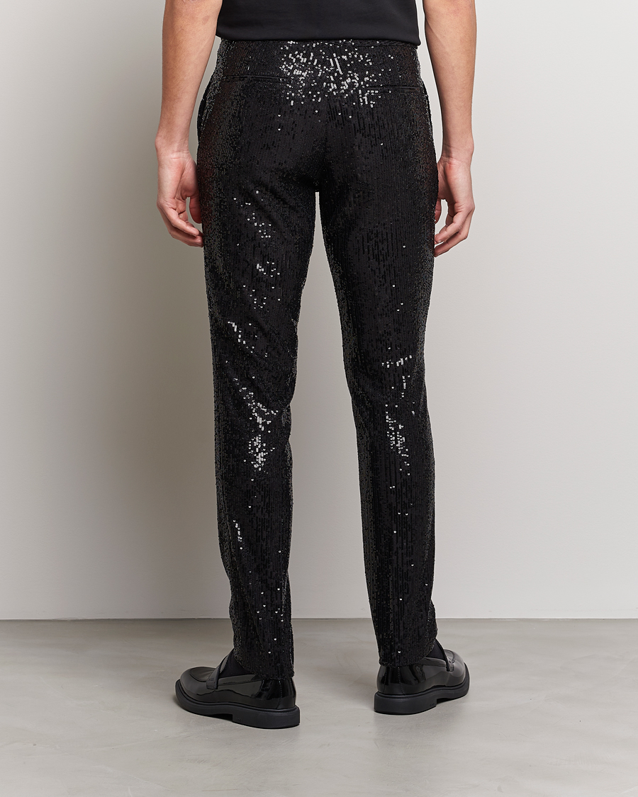 Mies | Housut | HUGO | Hesten Shiny Tuxedo Trousers Black