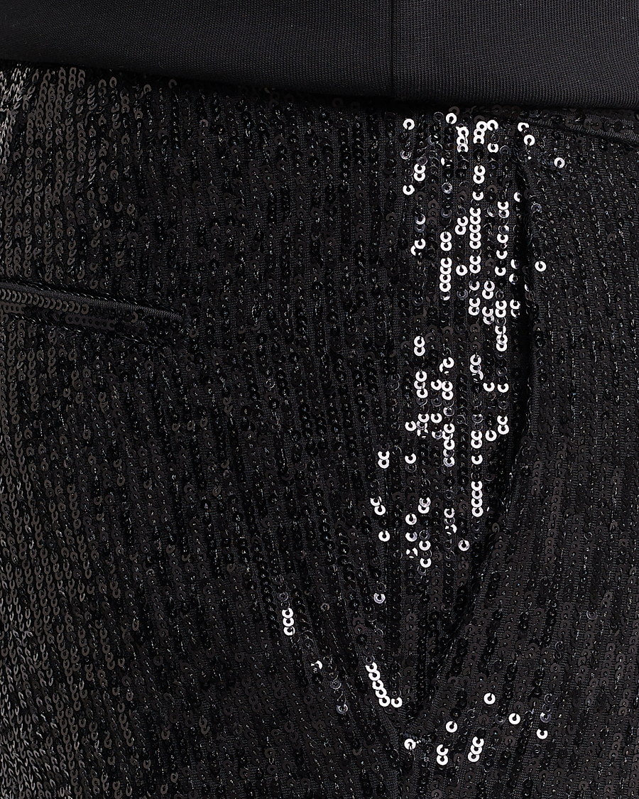 Mies | Housut | HUGO | Hesten Shiny Tuxedo Trousers Black