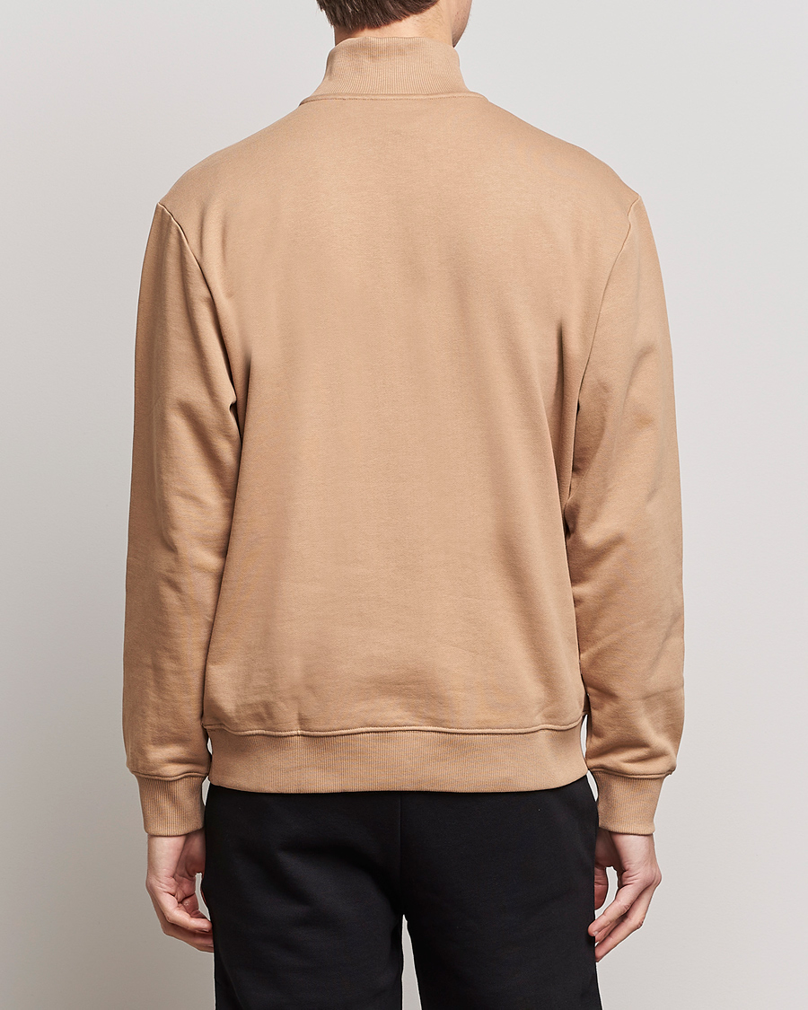 Mies | Puserot | HUGO | Durty Half Zip Sweater Medium Beige