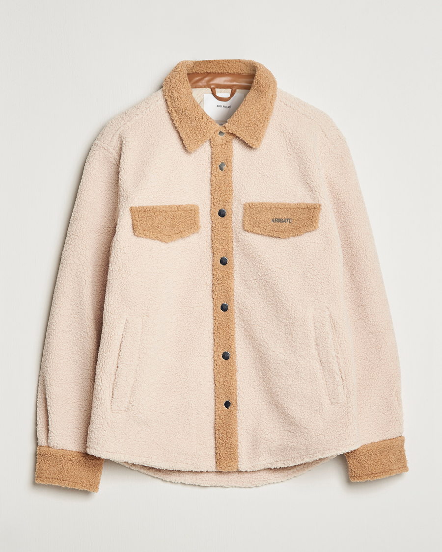Mies | Takit | Axel Arigato | Aspen Colorblock Overshirt Pale Beige