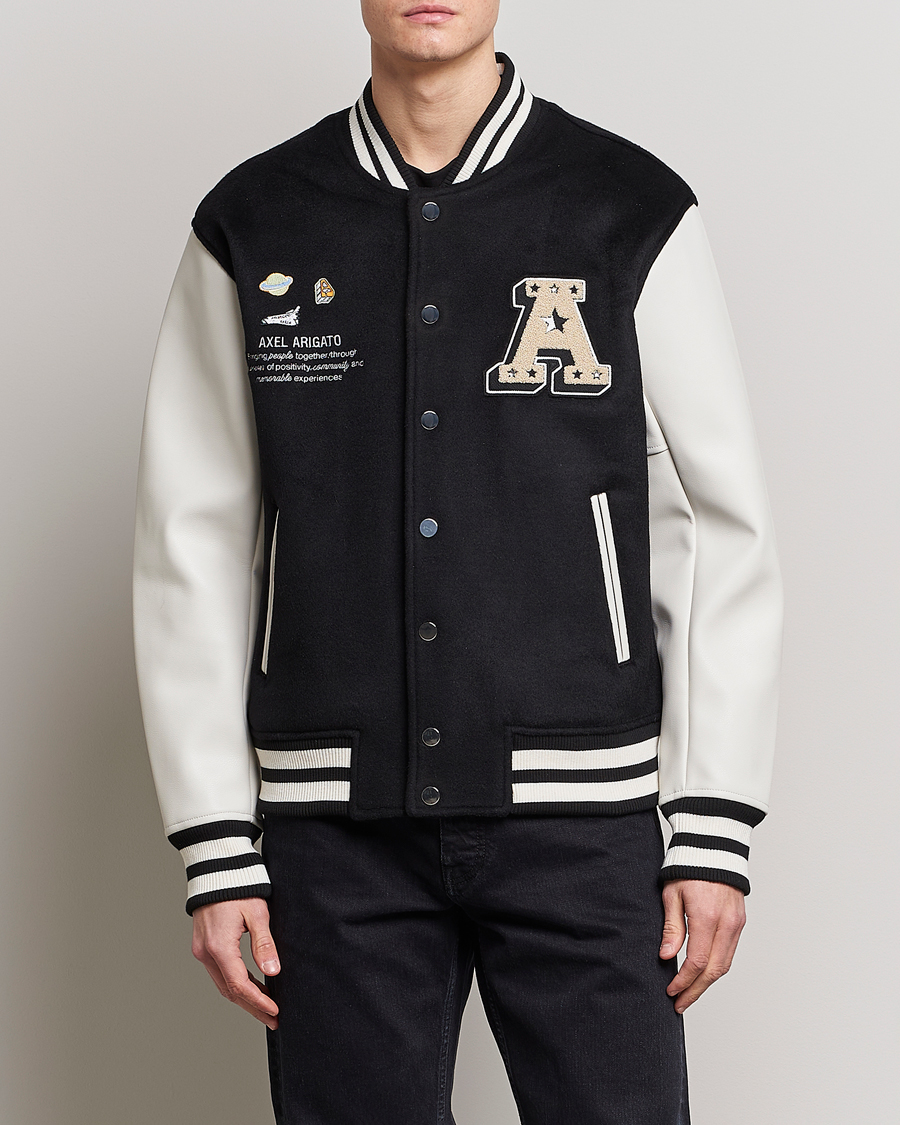 Mies |  | Axel Arigato | Arigato Space Academy Varsity Jacket Black