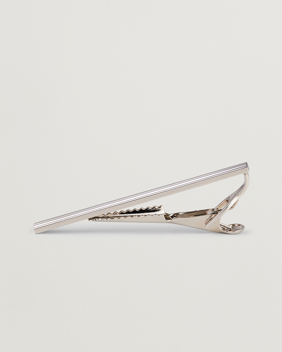 Mies | Solmiot | Amanda Christensen | Ribbed Tie Clip Silver