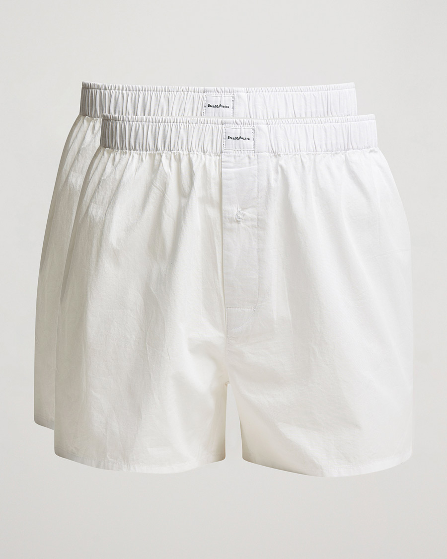 Mies |  | Bread & Boxers | 2-Pack Boxer Shorts White