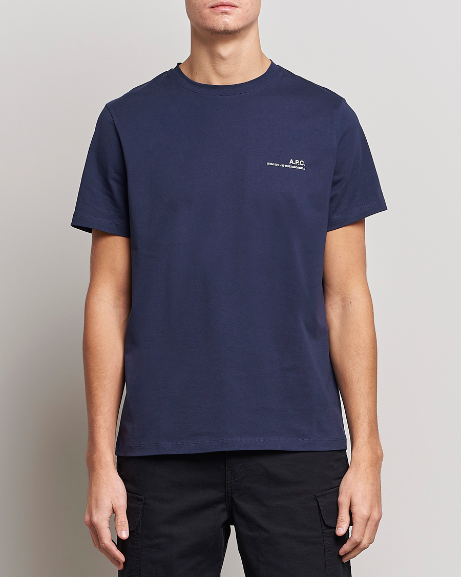 Mies | T-paidat | A.P.C. | Item T-Shirt Navy