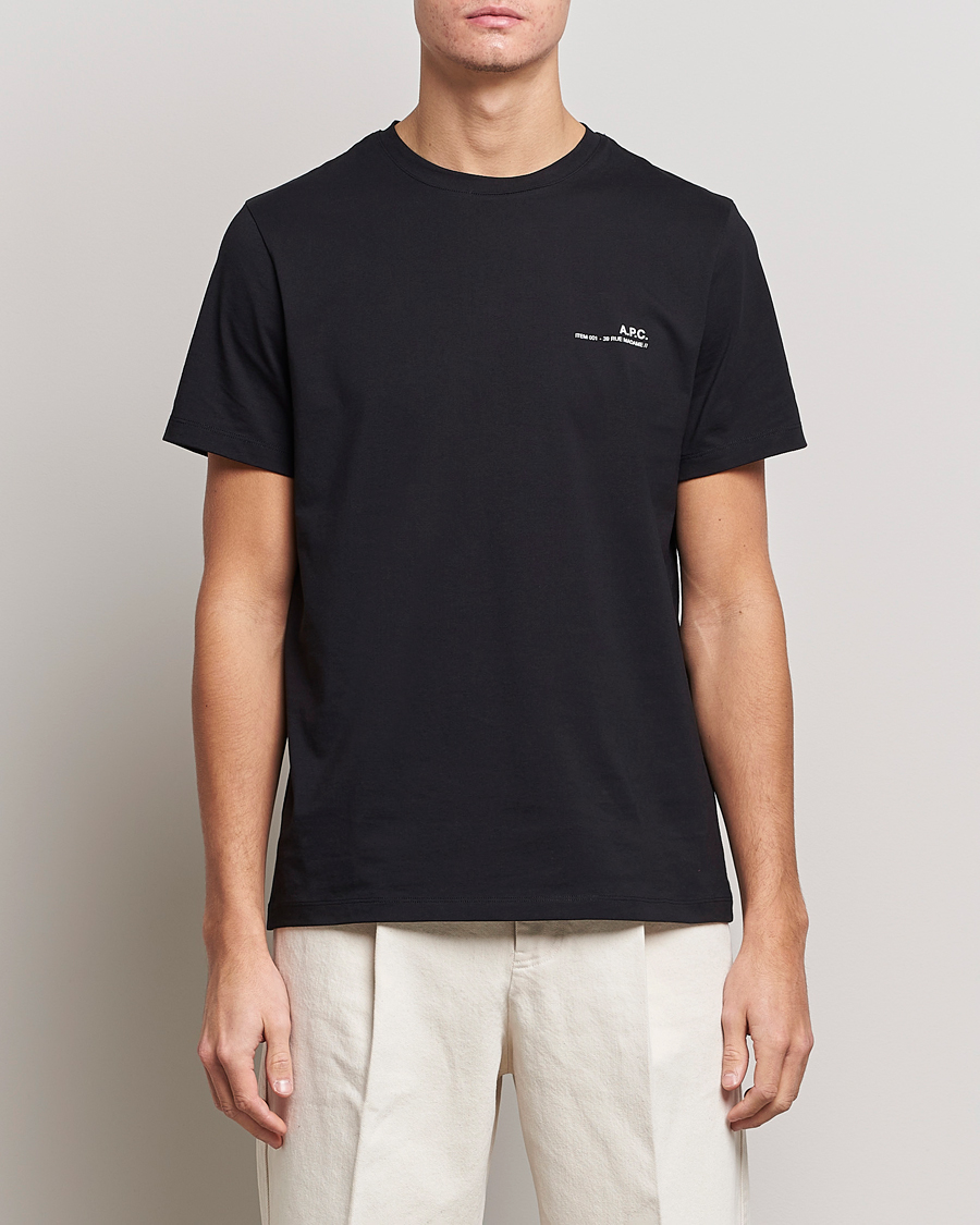 Mies | Vaatteet | A.P.C. | Item T-Shirt Black