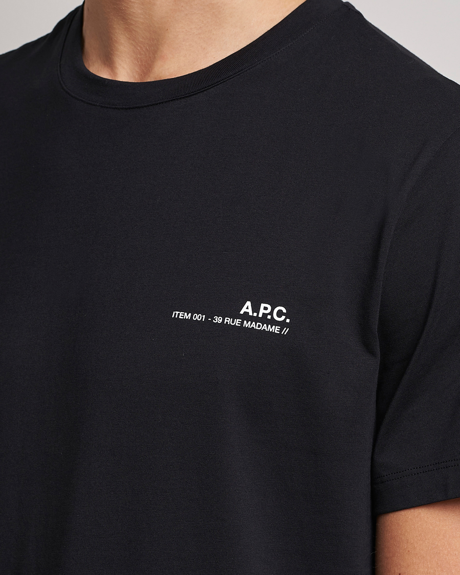 Mies | T-paidat | A.P.C. | Item T-Shirt Black