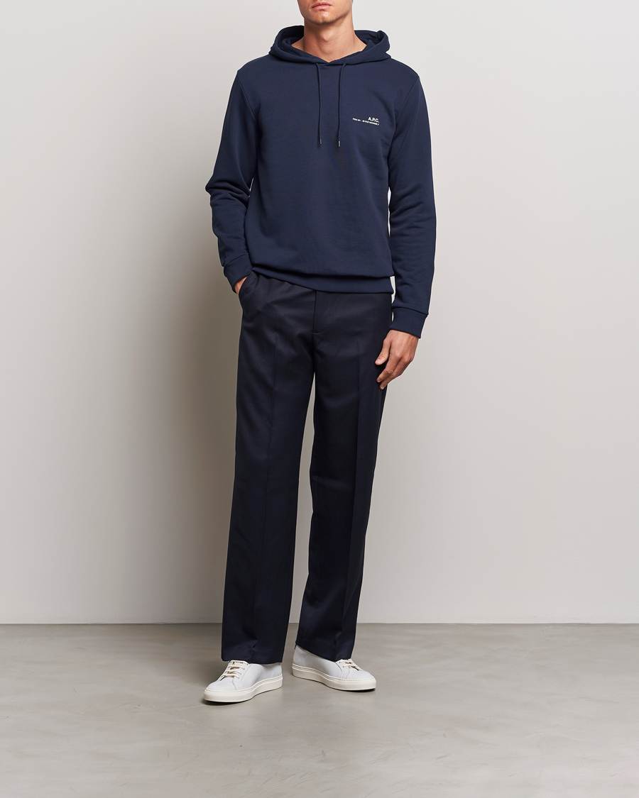Mies | Puserot | A.P.C. | Item Hoodie Navy