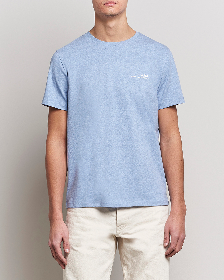 Mies | T-paidat | A.P.C. | Item T-Shirt Bleu Ciel