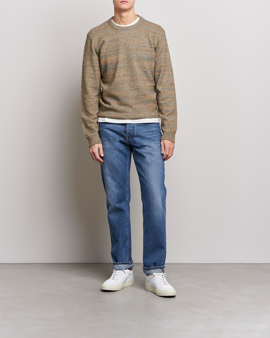 Mies | Neuleet | A.P.C. | Degrade Sweater Light Khaki