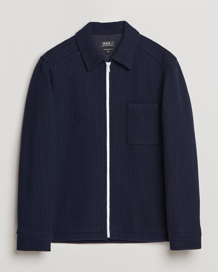 Mies | Takit | A.P.C. | Wool Blouson Jacket Navy