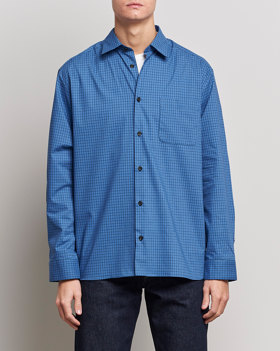 Mies |  | A.P.C. | Marlo Casual Shirt Blue Check