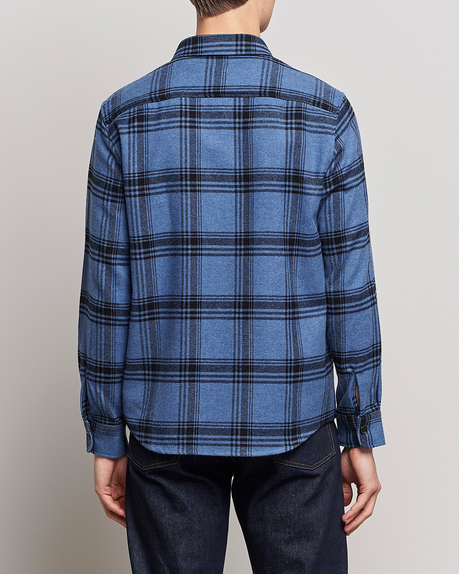 Mies | Kauluspaidat | A.P.C. | Trek Heavy Overshirt Blue Check