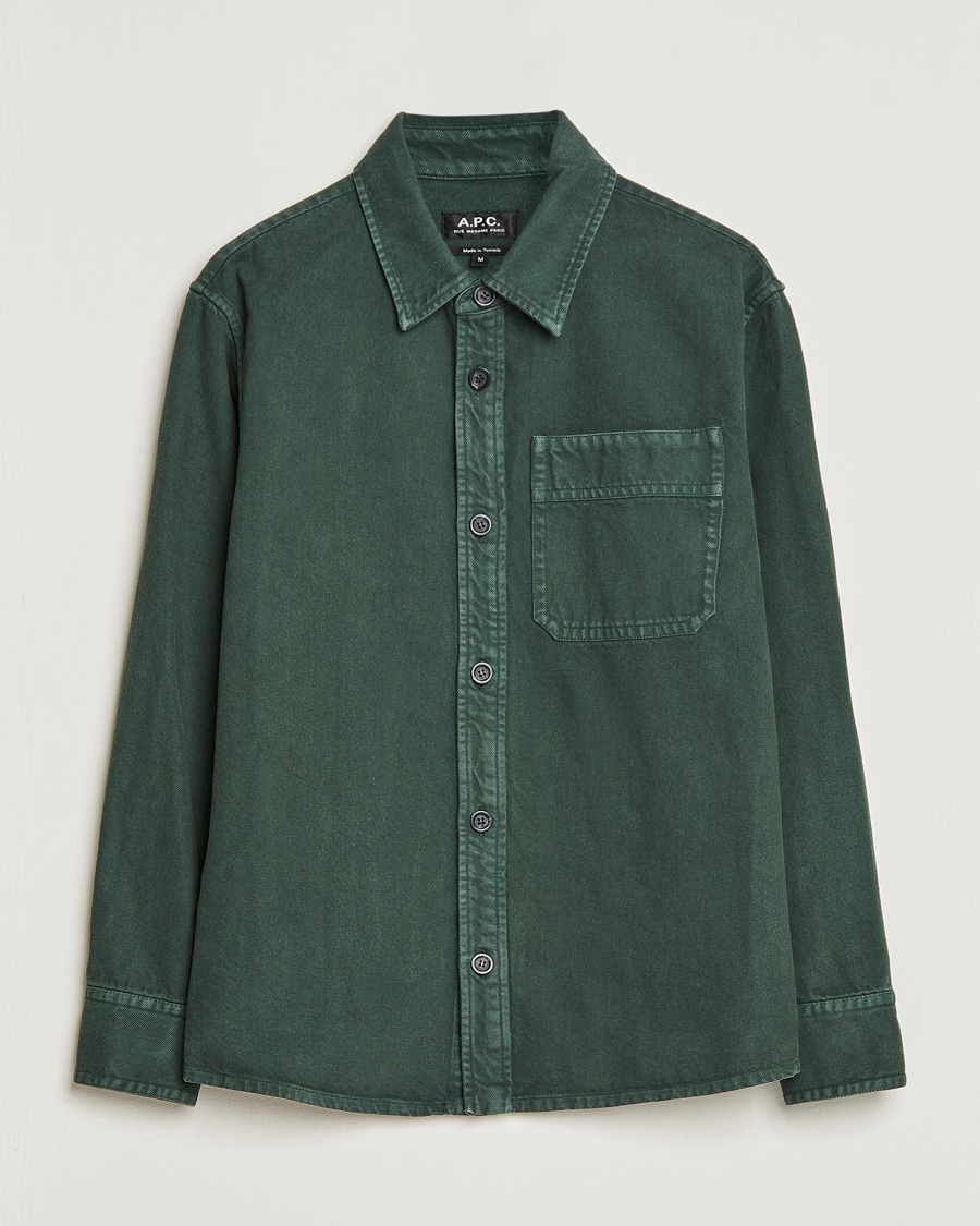 Mies | Kauluspaidat | A.P.C. | Basile Shirt Jacket Dark Green