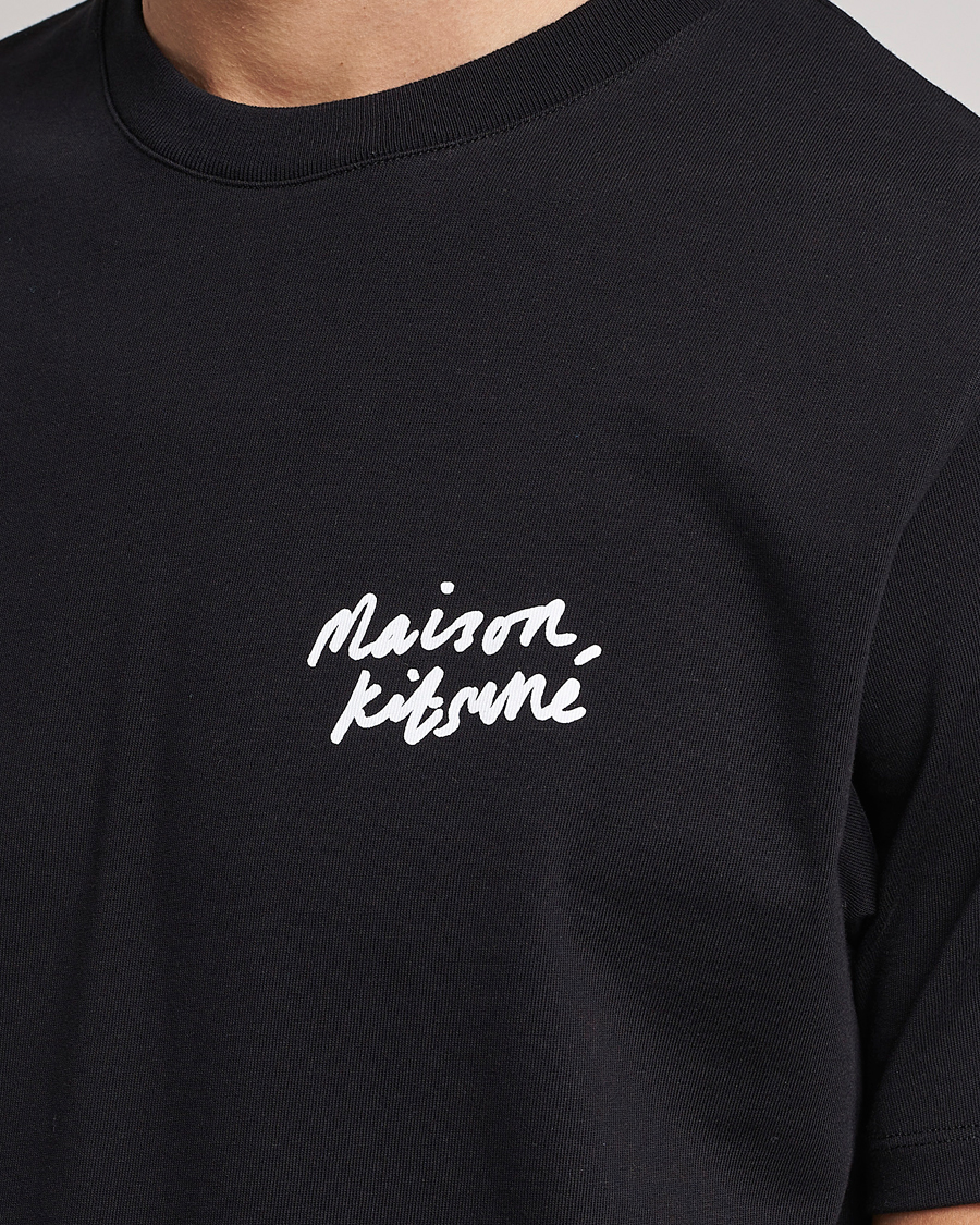 Mies | T-paidat | Maison Kitsuné | Mini Handwriting T-Shirt Black