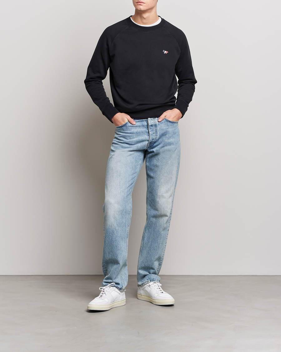 Mies | Puserot | Maison Kitsuné | Tricolor Fox Sweatshirt Black