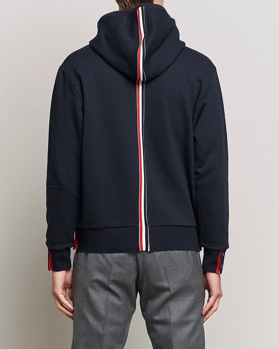 Mies | Puserot | Thom Browne | Center Back Full Zip Hoodie Navy