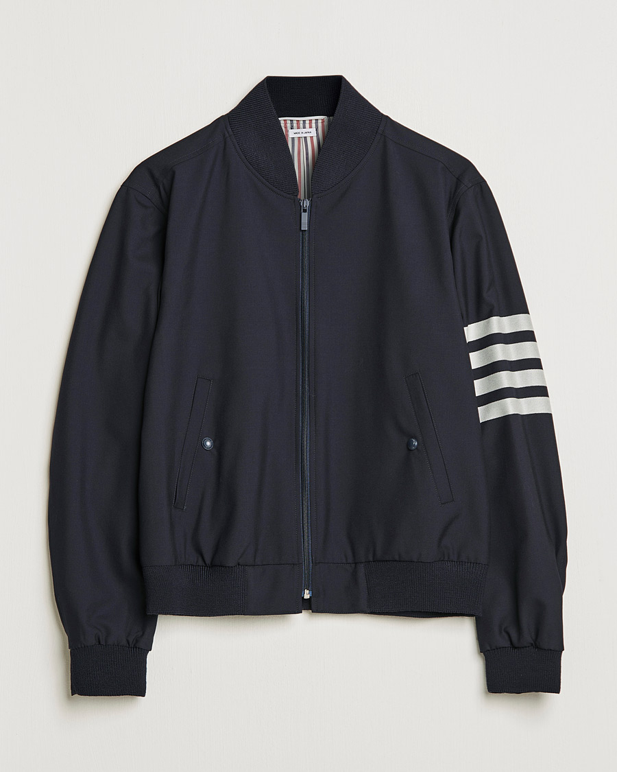 Mies | Takit | Thom Browne | 4-Bar Blouson Jacket Navy