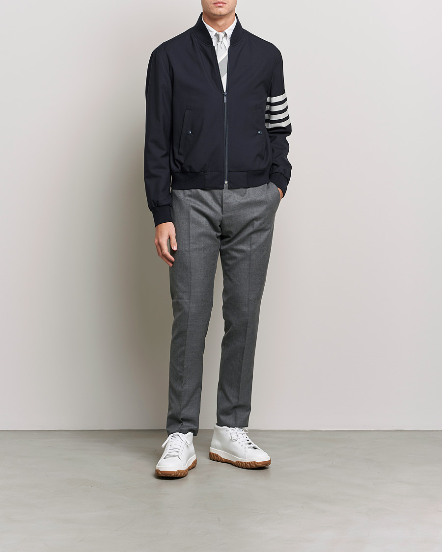 Mies | Takit | Thom Browne | 4-Bar Blouson Jacket Navy