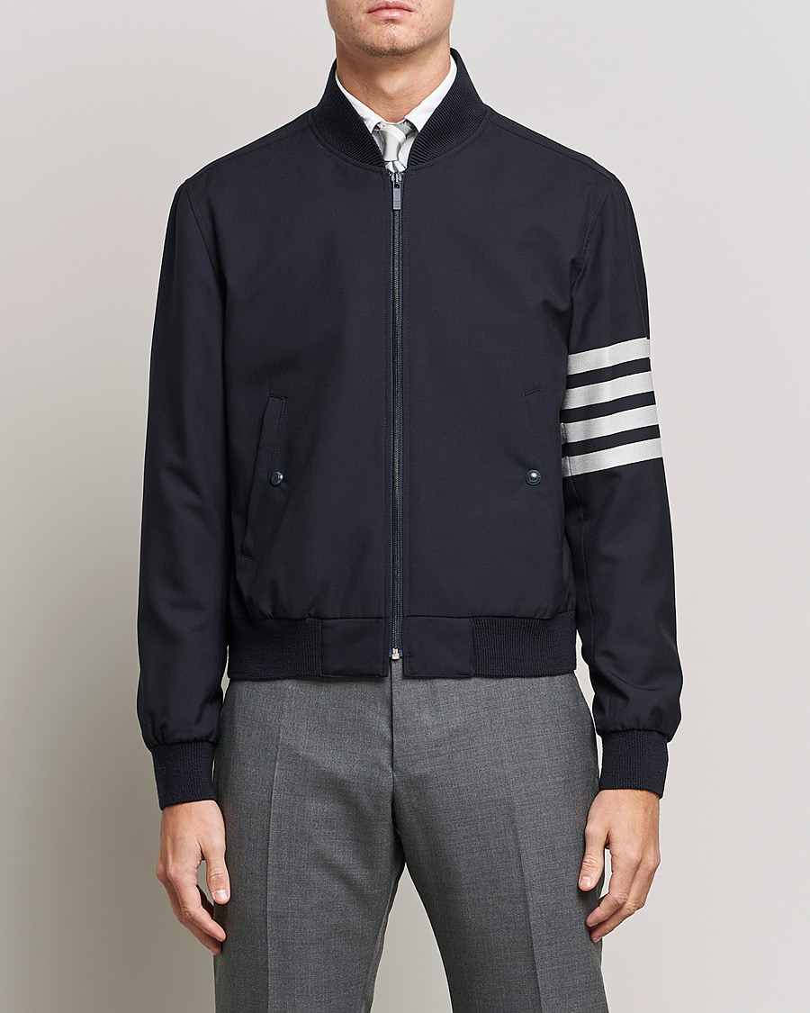 Mies | Takit | Thom Browne | 4-Bar Blouson Jacket Navy