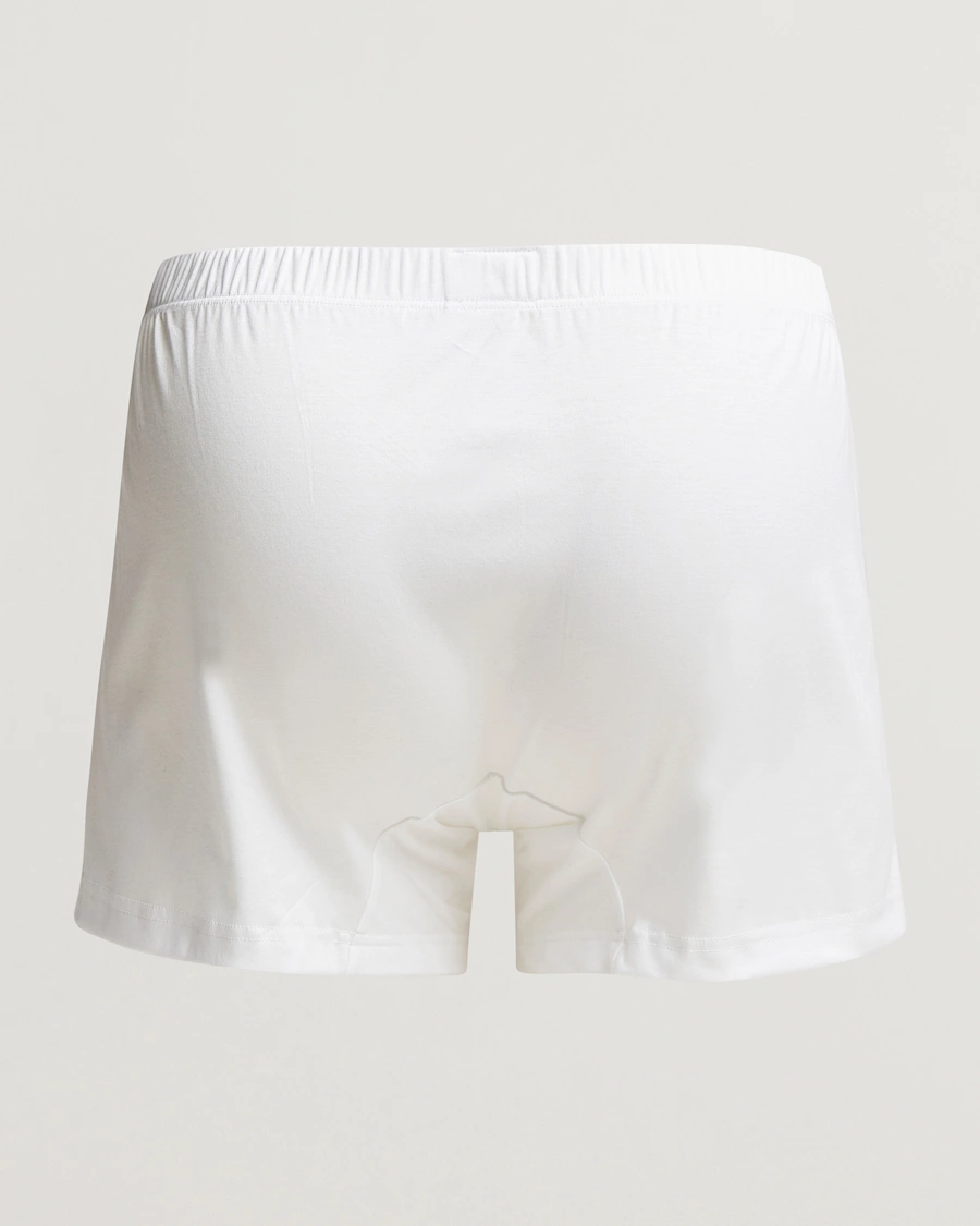 Mies | Boxerit | Zimmerli of Switzerland | Sea Island Cotton Boxer Shorts White