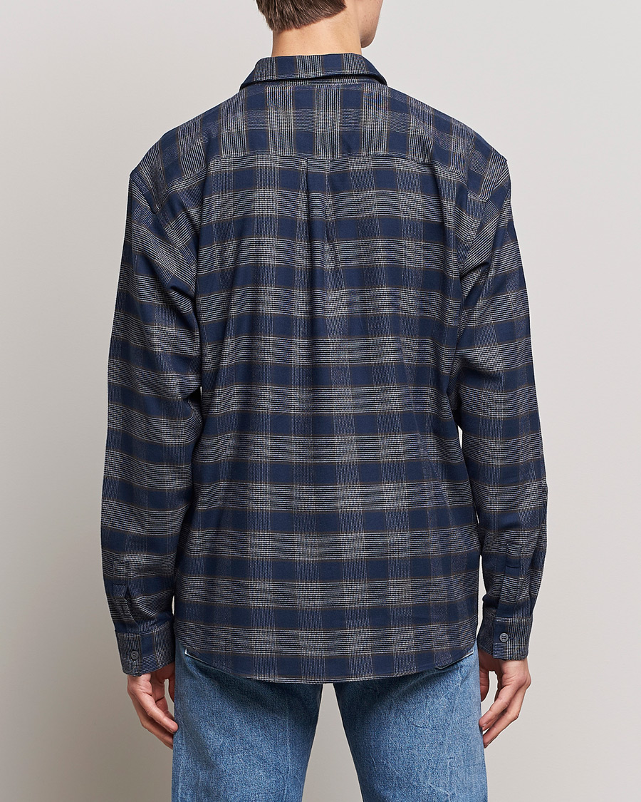 Mies | Kauluspaidat | Lyle & Scott | Checked Cotton Shirt Dark Navy