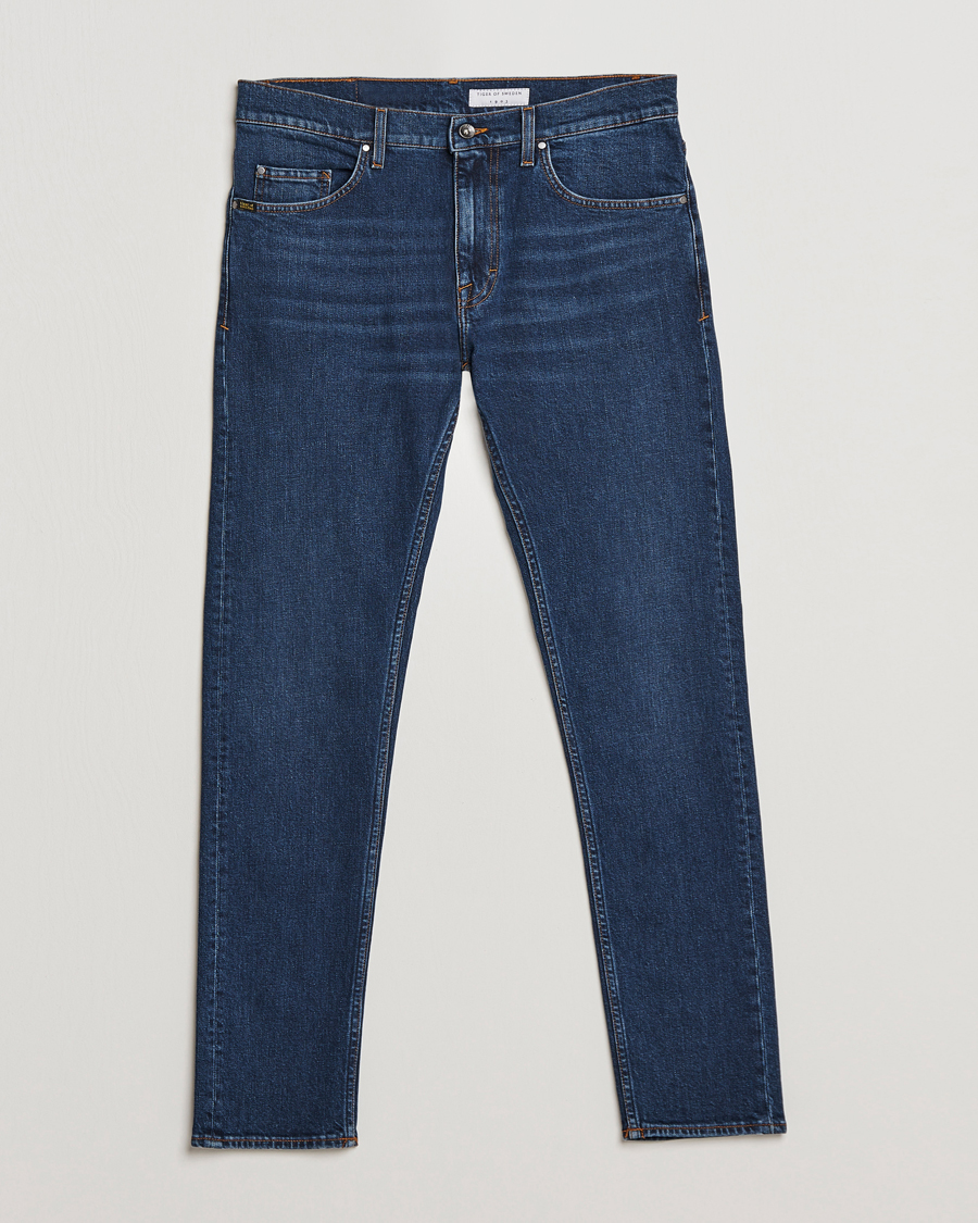 Mies | Farkut | Tiger of Sweden | Pistolero Organic Cotton Jeans Royal Blue