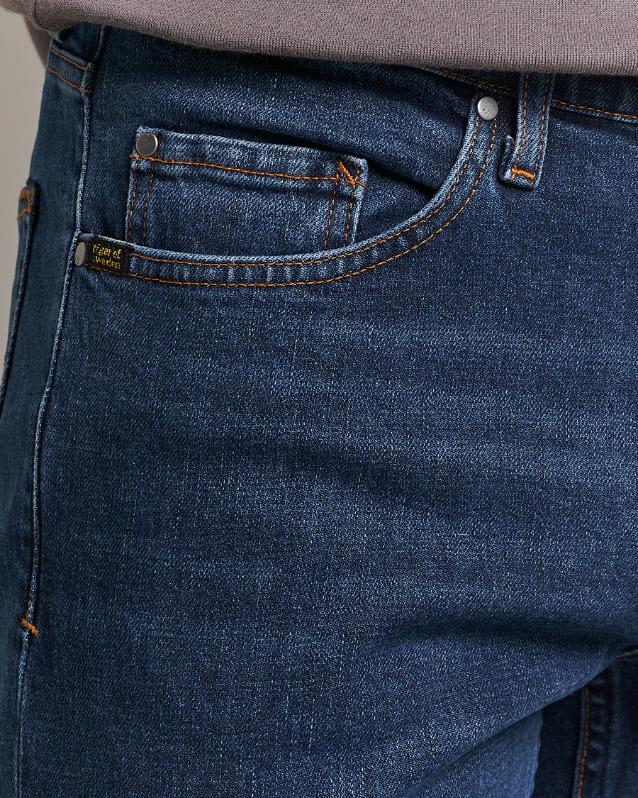 Mies | Farkut | Tiger of Sweden | Pistolero Organic Cotton Jeans Royal Blue