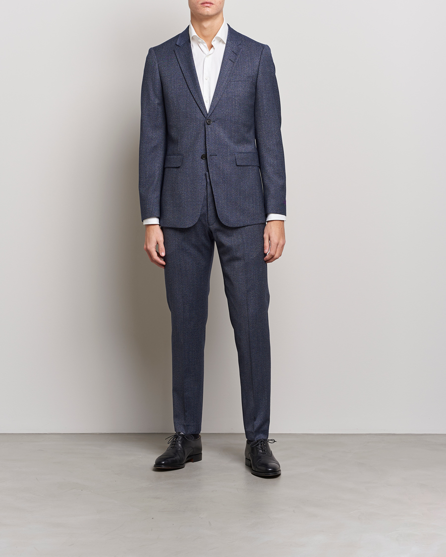 Mies | Housut | Tiger of Sweden | Tenutas Wool Trousers Dusty Blue