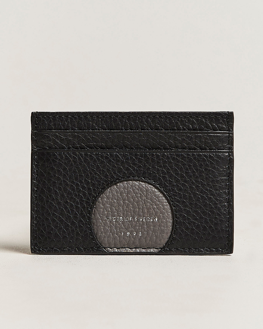Mies | Tiger of Sweden Wharf Cow Leather Cardholder Black | Tiger of Sweden | Wharf Cow Leather Cardholder Black