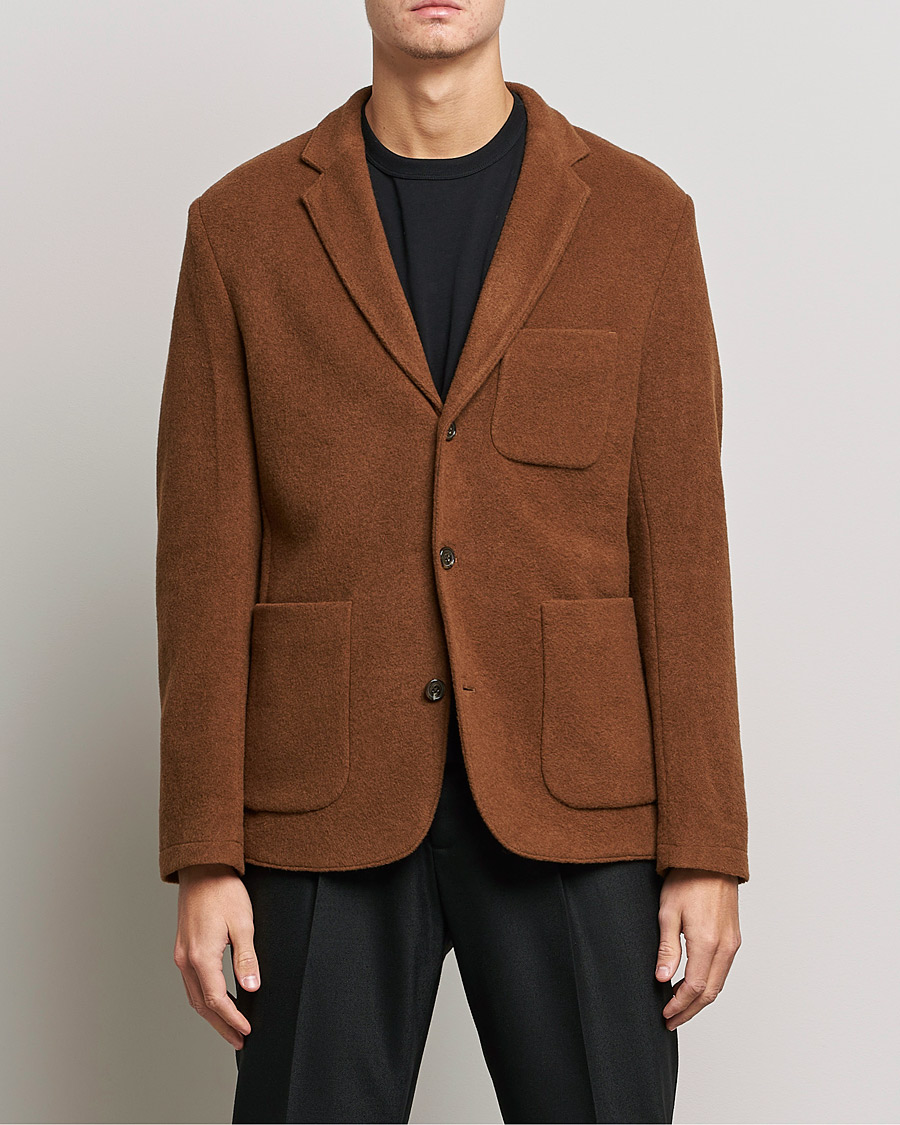 Mies | Pikkutakit | J.Lindeberg | Carlton Wool Cardigan Blazer Chipmunk