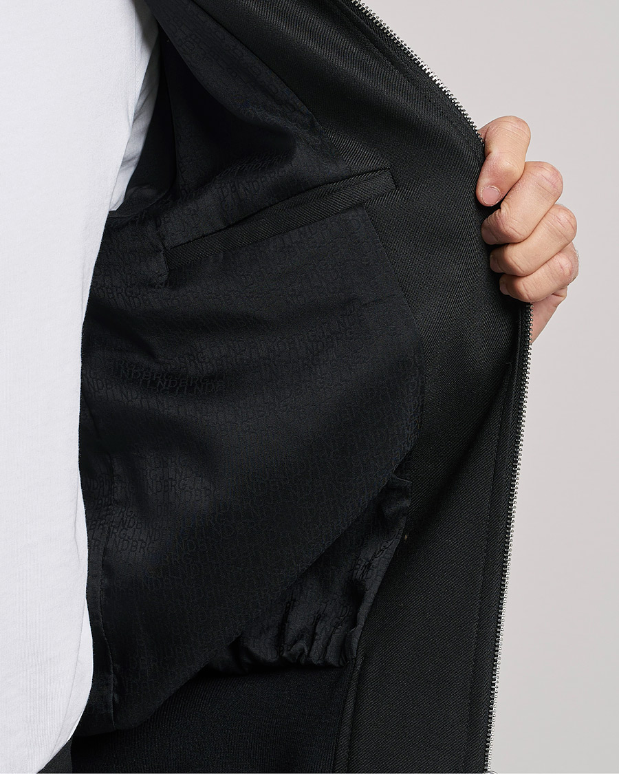 Mies | Takit | J.Lindeberg | Thom Bomber Wool Twill Jacket Black