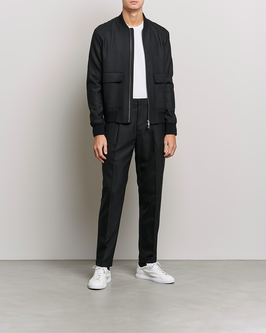 Mies | Housut | J.Lindeberg | Sasha Wool Twill Pants Black