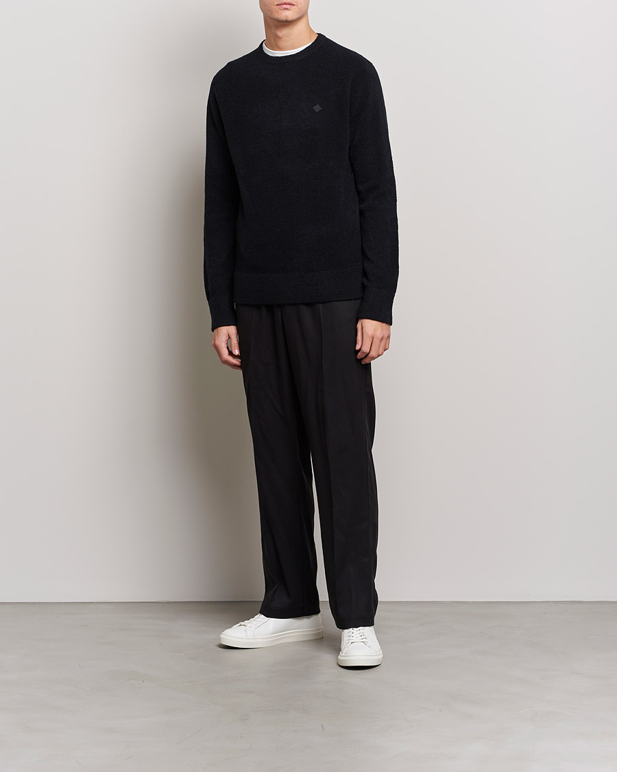 Mies | Puserot | J.Lindeberg | Yuri Merino Logo Crew Neck Sweater Black