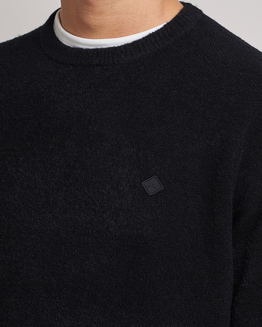 Mies | Puserot | J.Lindeberg | Yuri Merino Logo Crew Neck Sweater Black
