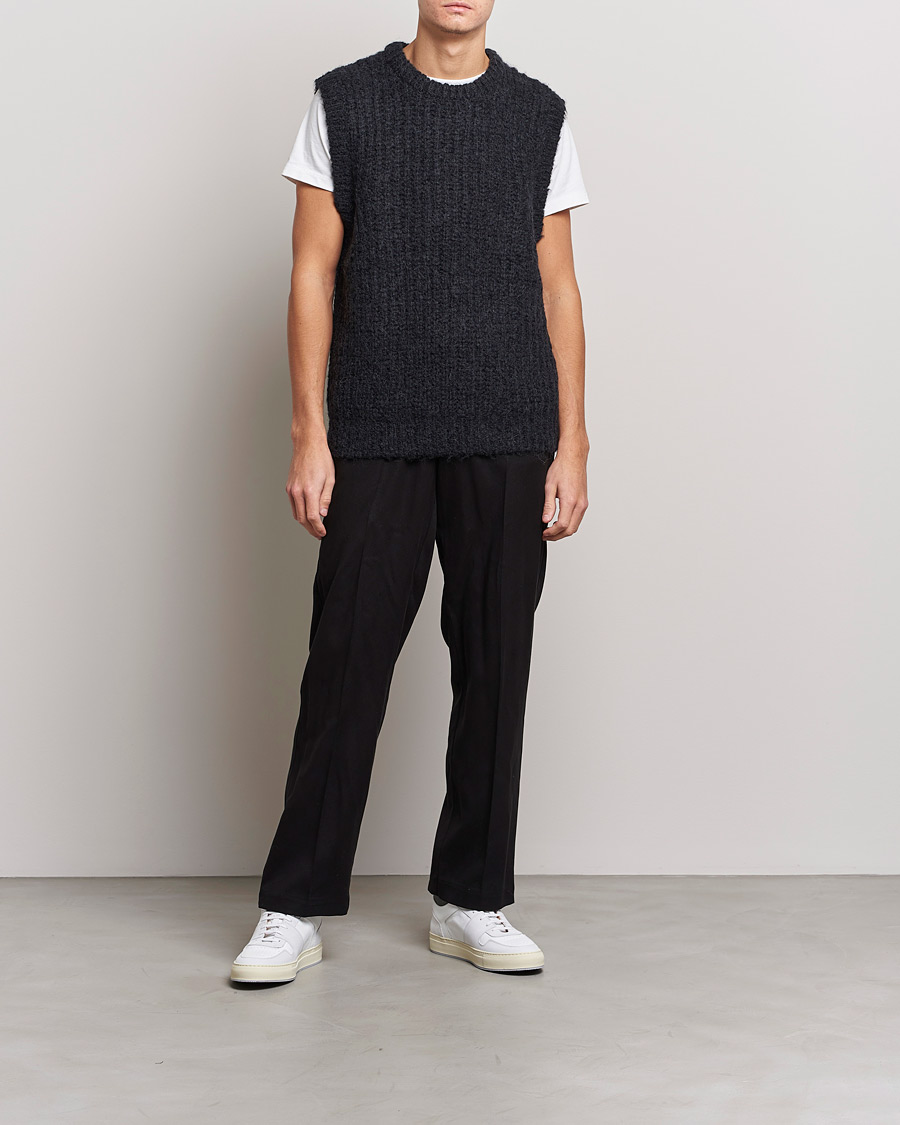 Mies | Puserot | J.Lindeberg | Alfons Wool Slipover Black