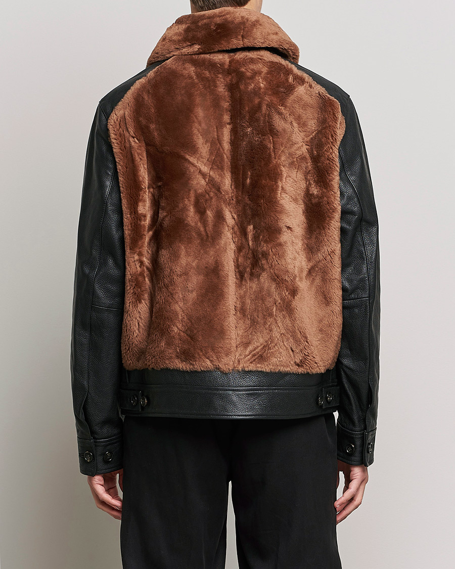 Mies | Takit | J.Lindeberg | Grizzly Sheepskin Leather Jacket Chipmunk
