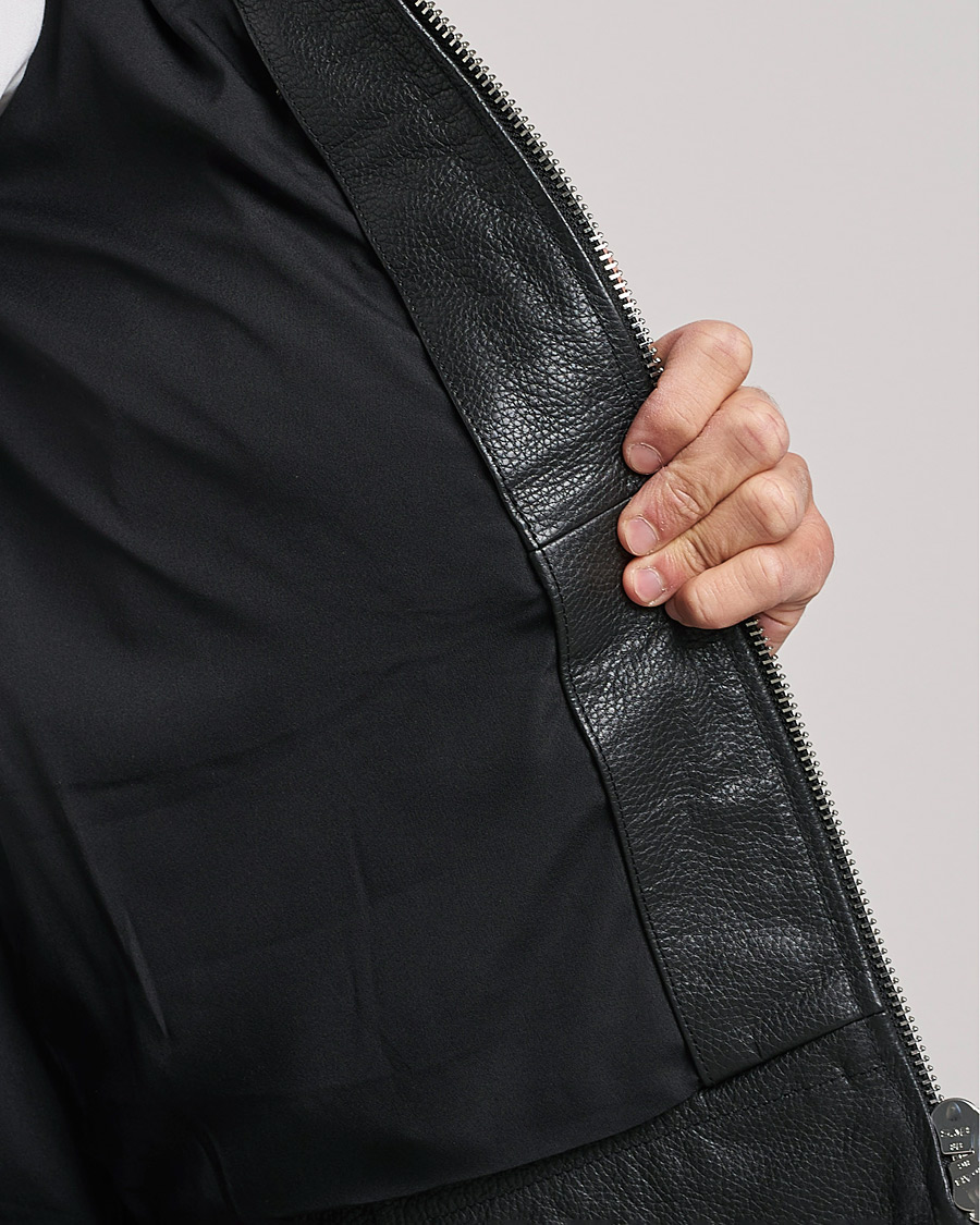 Mies | Takit | J.Lindeberg | Grizzly Sheepskin Leather Jacket Chipmunk