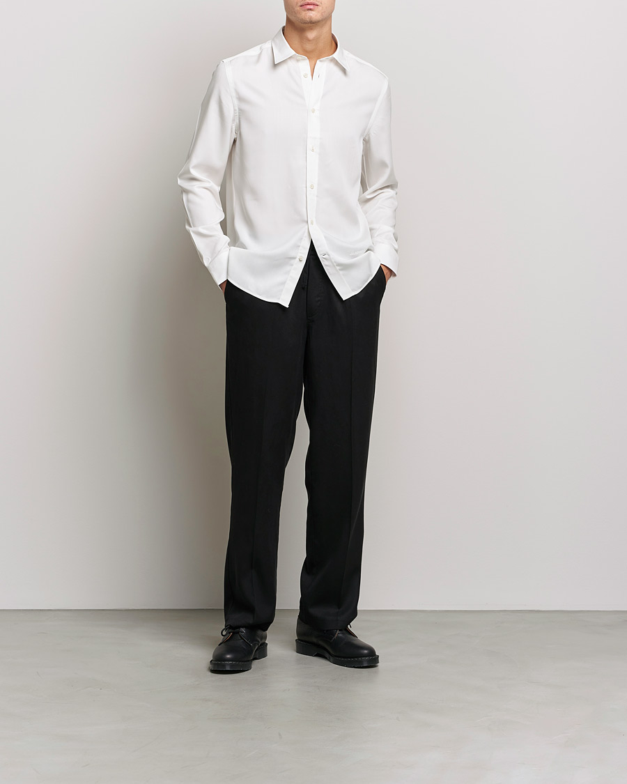 Mies | Kauluspaidat | J.Lindeberg | Slim Fit Tencel Shirt Cloud White