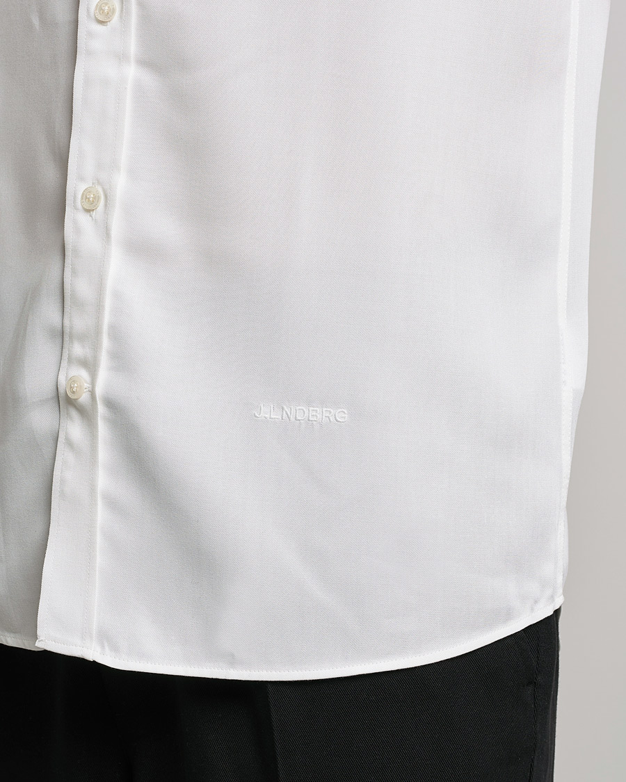 Mies | Kauluspaidat | J.Lindeberg | Slim Fit Tencel Shirt Cloud White